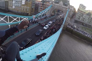 'Urban explorer' climbs Tower Bridge with no harness
