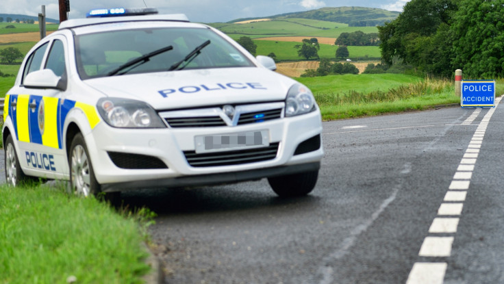 Police car road