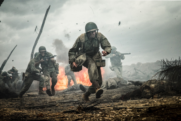 Andrew Garfield stars as Desmond Doss inMelGibson'sHacksawRidge.