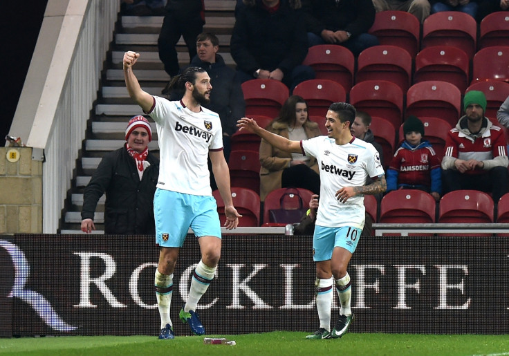 Andy Carroll and Manuel Lanzini