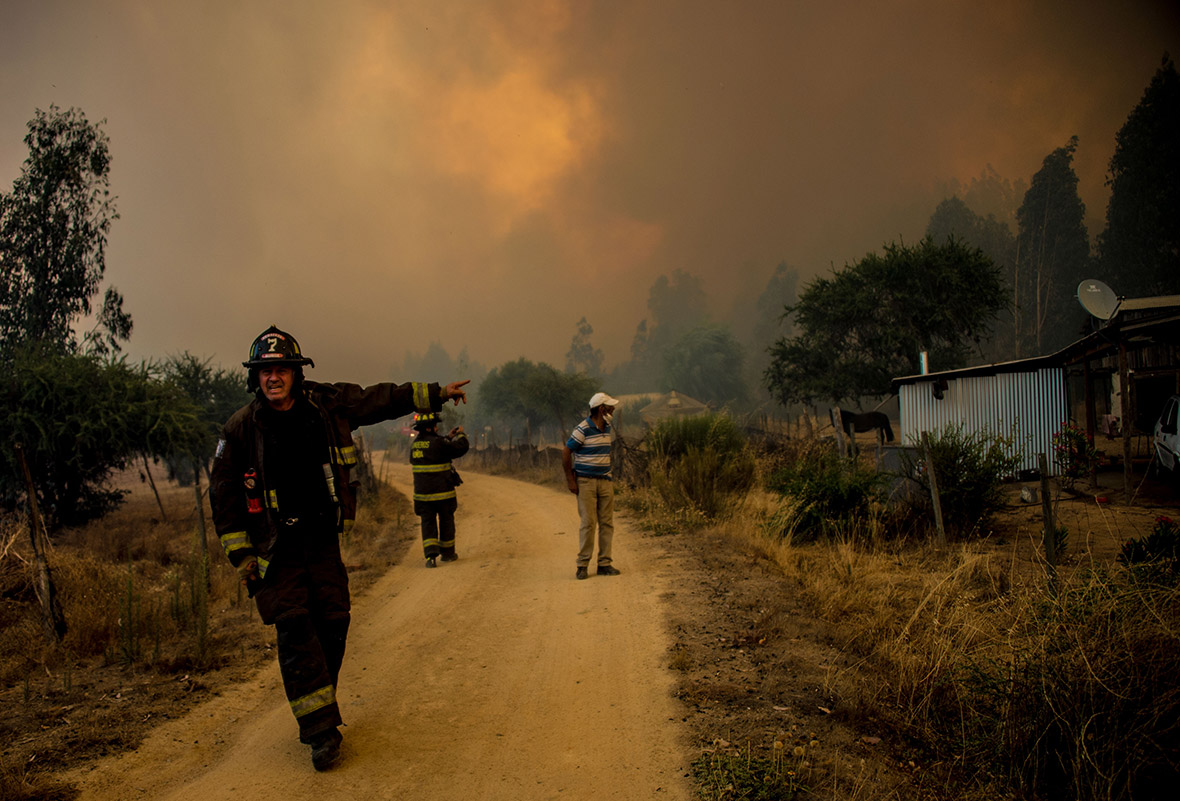 Chile forest fire incendios forestales