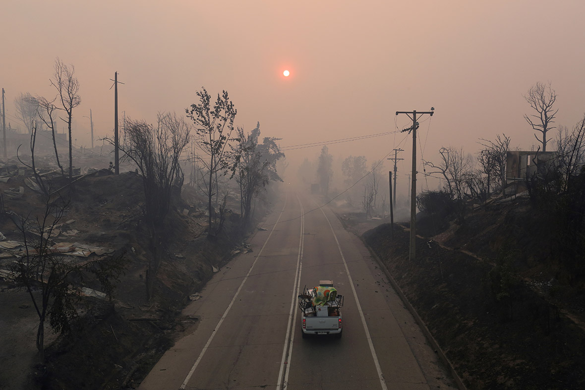 Chile forest fire incendios forestales