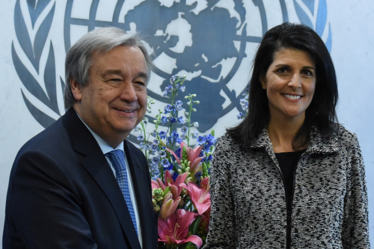  Antonio Guterres, Nikki Haley 