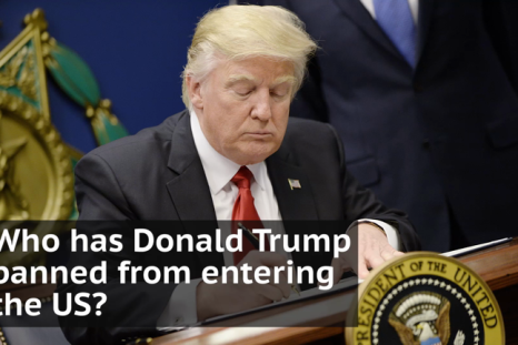 Who has Donald Trump banned from entering the US?