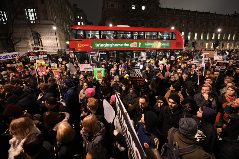 UK protests against Trump travel ban