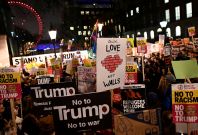 Anti-Donald Trump protest in London 