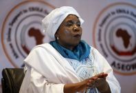 Nkosazana Dlamini-Zuma, the outgoing head of the African Union (AU) Nkosazana Dlamini-Zuma, the outgoing head of the African Union (AU)