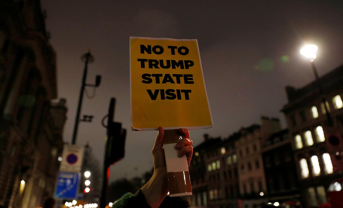 Trump protest London