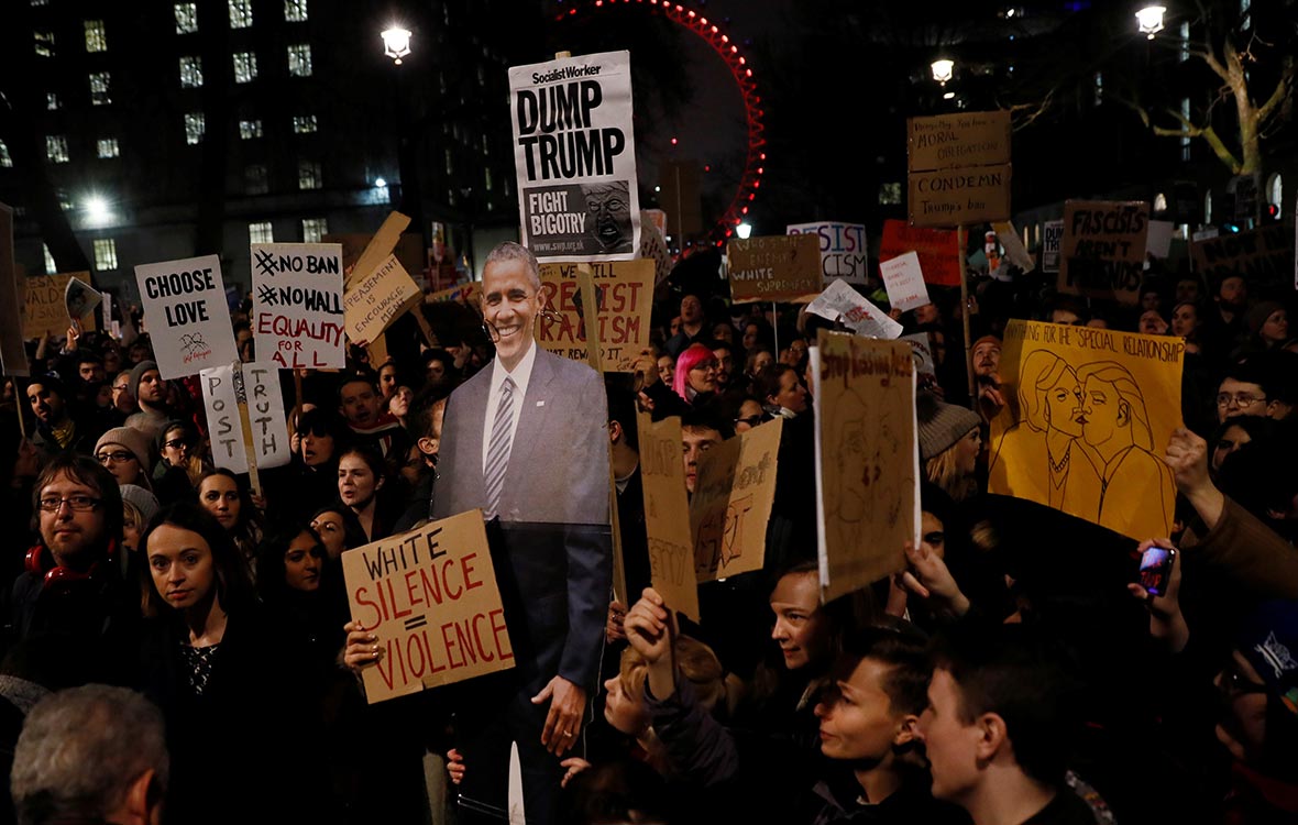 Trump protest London