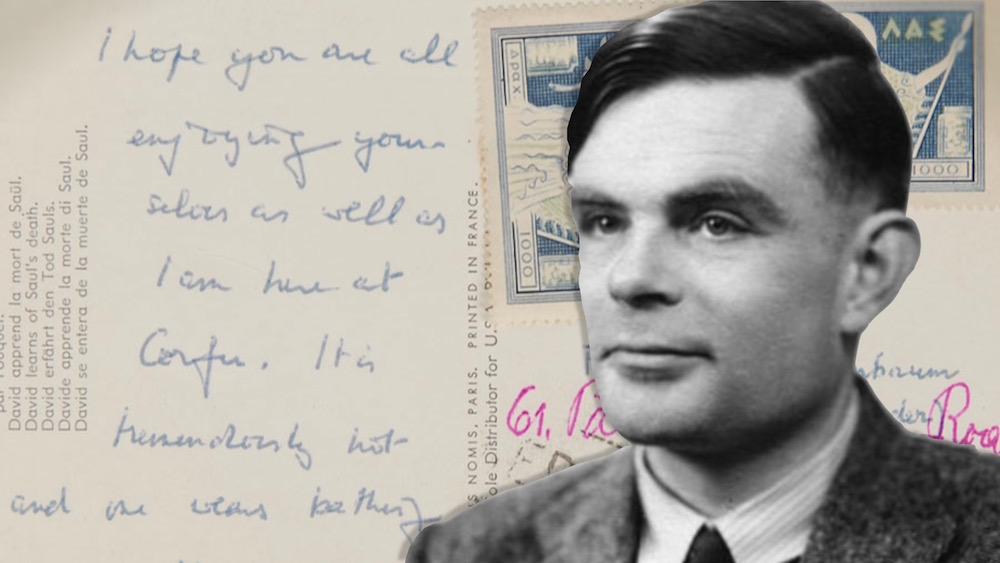 Codebreaker: Alan Turing Cryptic Postcard Goes To Auction