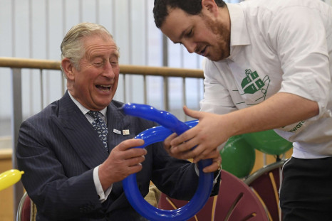 Prince Charles discovers balloons