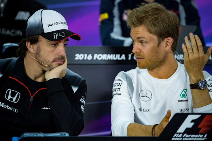 Fernando Alonso and Nico Rosberg