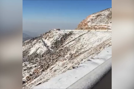 Rare snowfall blankets the UAE’s tallest peak