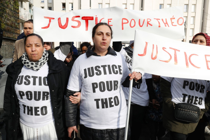 Paris protests after a  police officer was charged with the rape of a youth