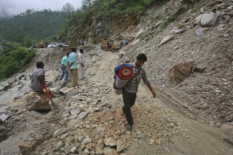 India earthquake landslide
