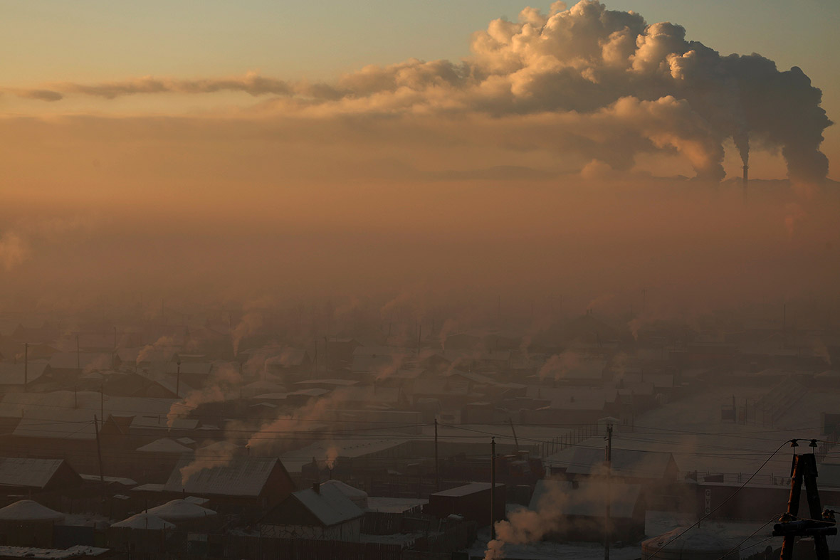 Photos of toxic smog hanging over Ulaanbaatar  capital of 