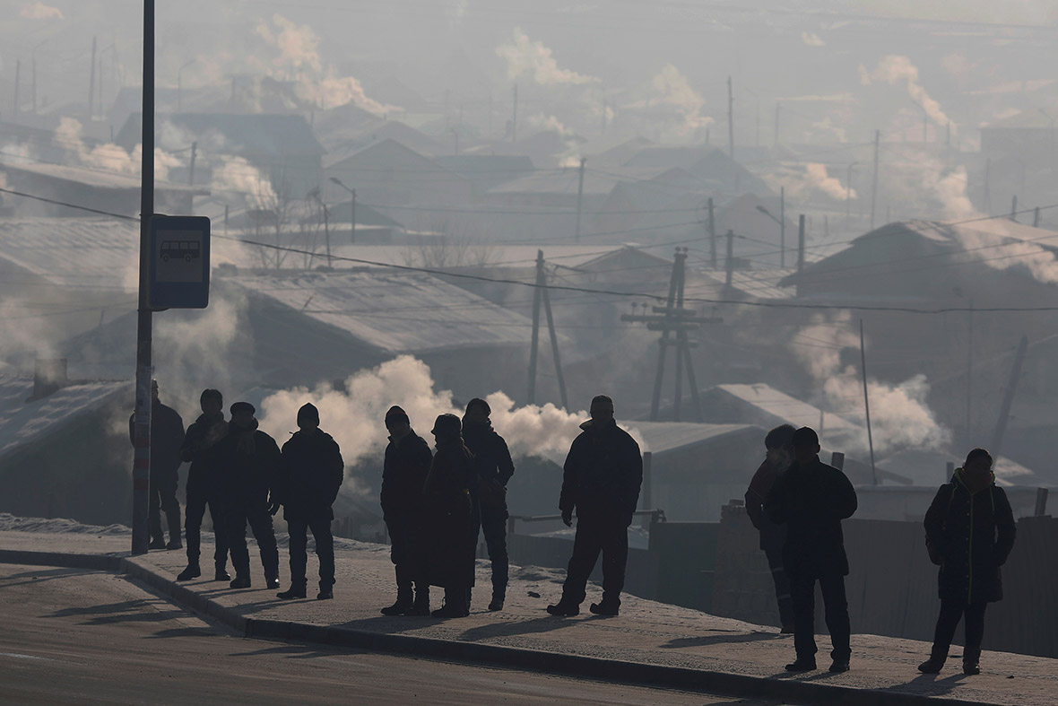 Photos of toxic smog hanging over Ulaanbaatar  capital of 