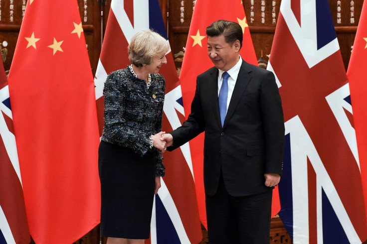 Theresa May Xi Jinping