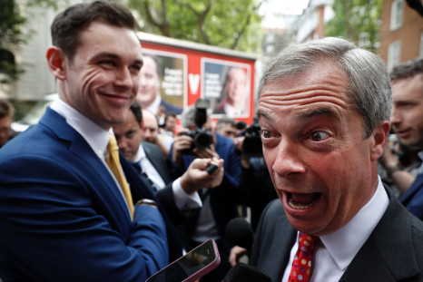 Michael Heaver and Nigel Farage