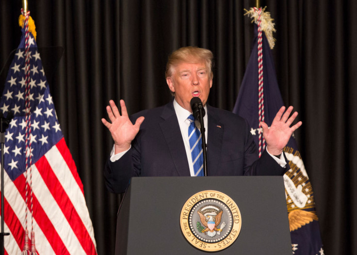  U.S. President Donald Trump speaks to the Major Cities Chiefs Association (MCCA) Winter Meeting on February 8, 2017 