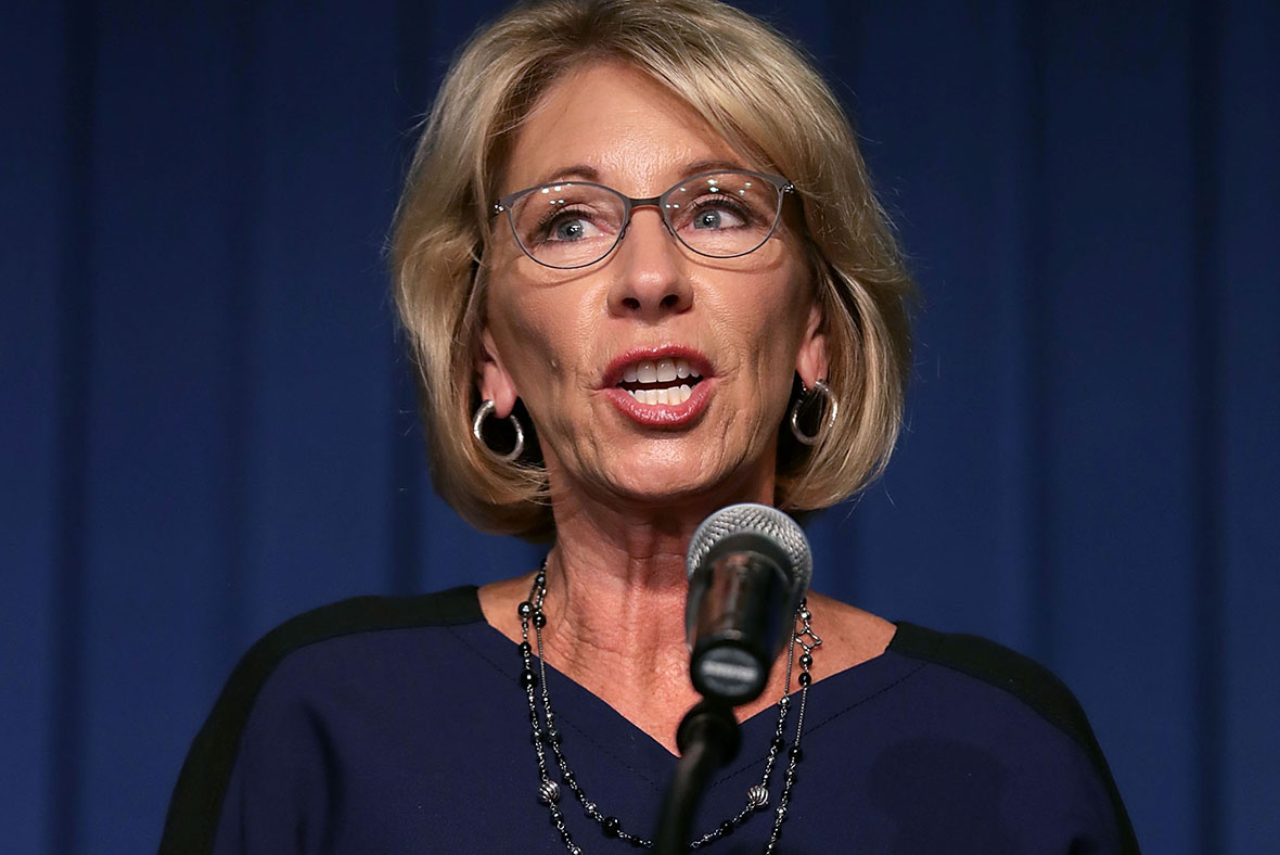 US Education Secretary Betsy DeVos Plans To Scrap Obama-era Rules On ...