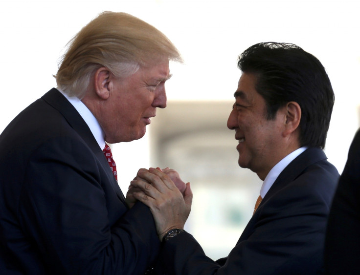 Japanese Prime Minister Abe US President Trump 