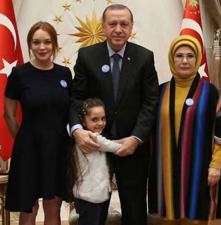 Lindsay Lohan Recep Tayyip Erdogan. 