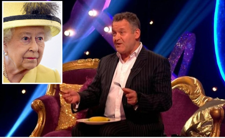 Paul Burrell eating a banana like Queen