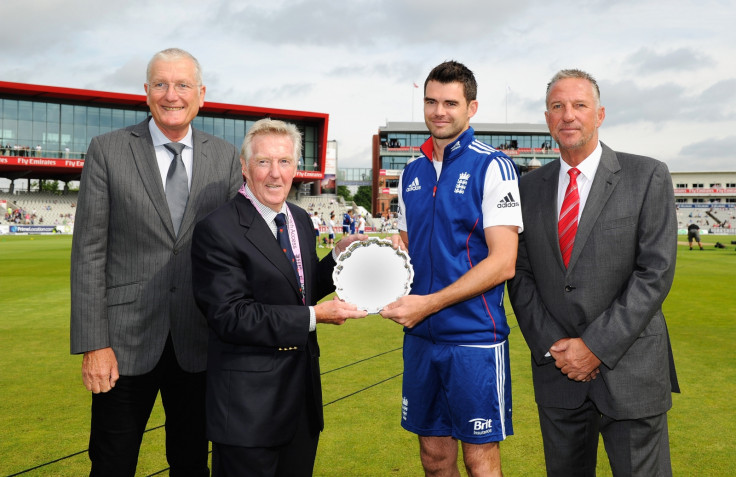 Bob Willis, James Anderson and Ian Botham