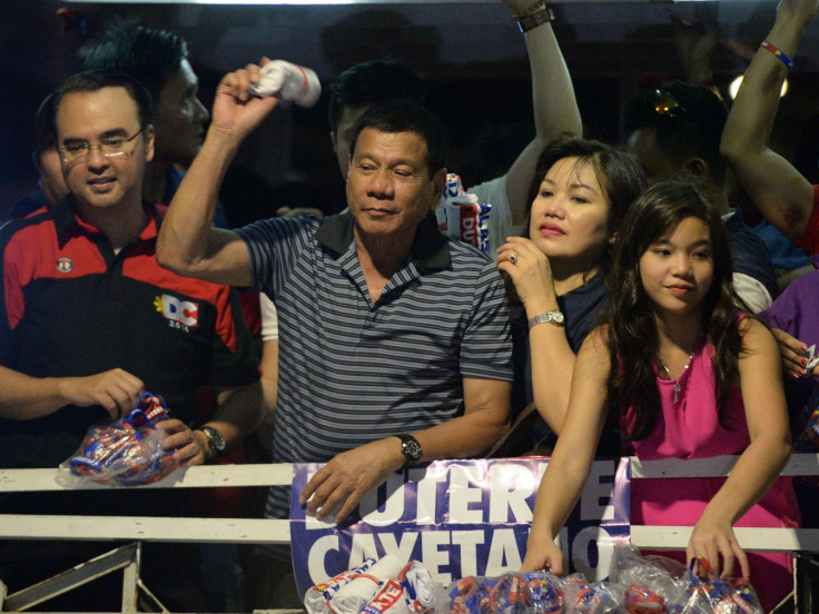Duterte with his family