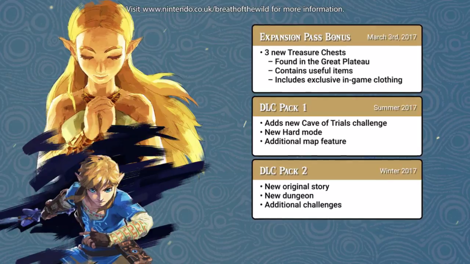 Nintendo Announces Legend Of Zelda Breath Of The Wild Season Pass On Switch And Wii U 