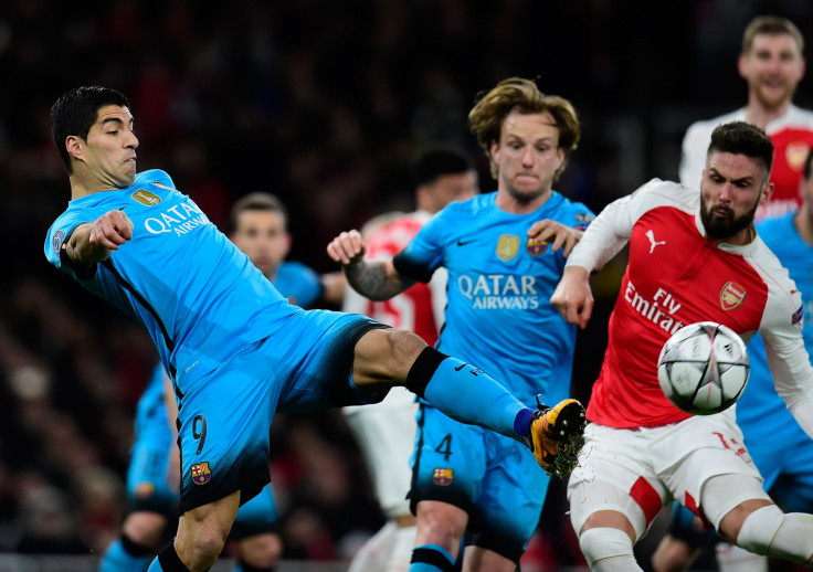 Luis Suarez and Olivier Giroud