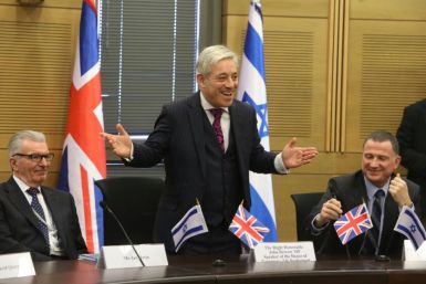 John Bercow in the Knesset