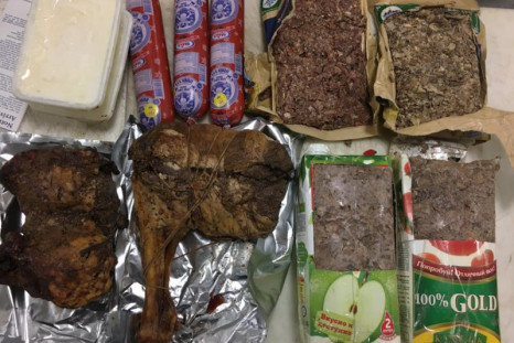 Seized horse meat
