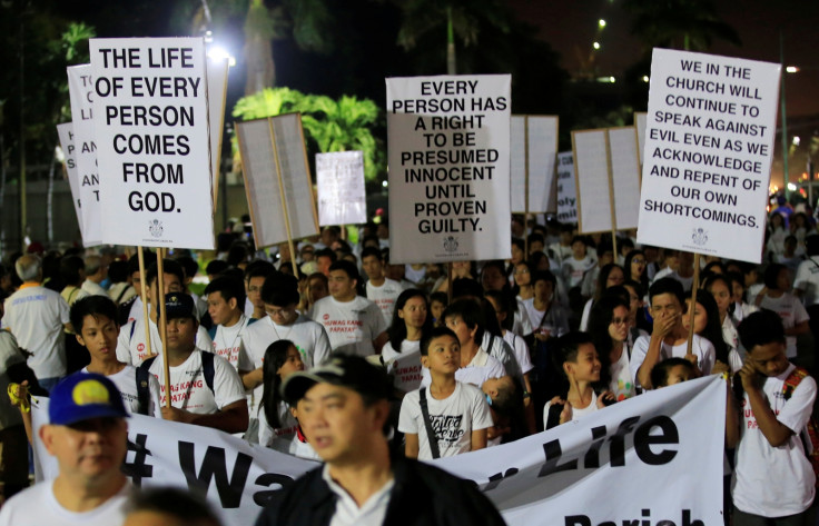 Philippine war on drugs protest