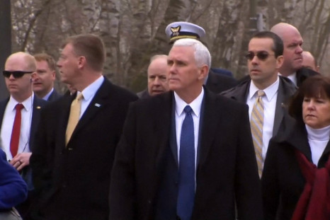 Mike Pence visits Dachau concentration camp