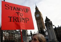 Trump protest, London Trump protest, London