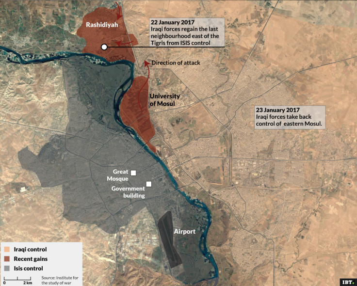 City of Mosul: updated map as 20/02/2017