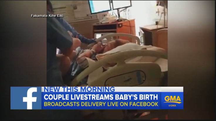 Couple live streams baby's birth on Facebook