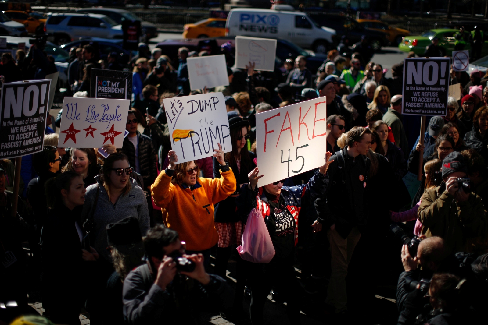 Thousands Across The US Participate In 'Not My President's Day' Rallies ...