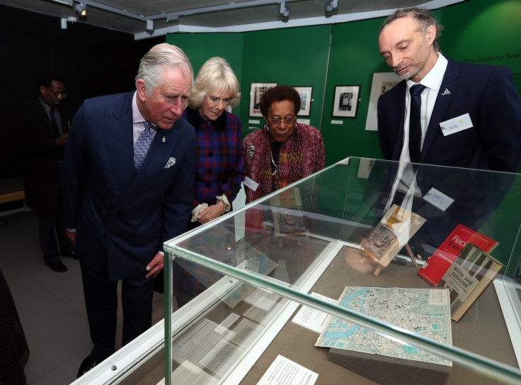 Charles and Camilla look at old books
