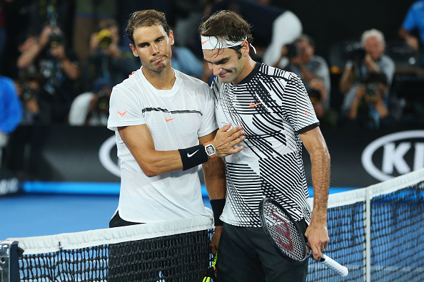Roger Federer and Rafael Nadal