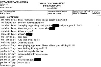 Moreno chilling texts