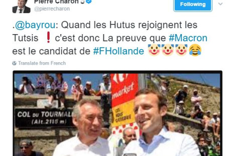 Senator Pierre Charon's Tweet