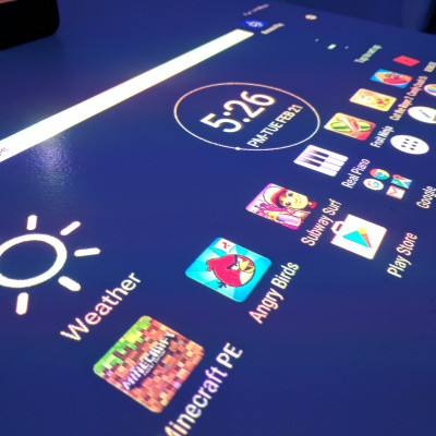 Xperia Touch short throw projector display