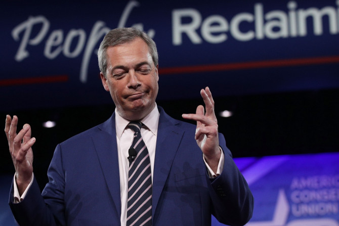 Nigel Farage speaks at CPAC