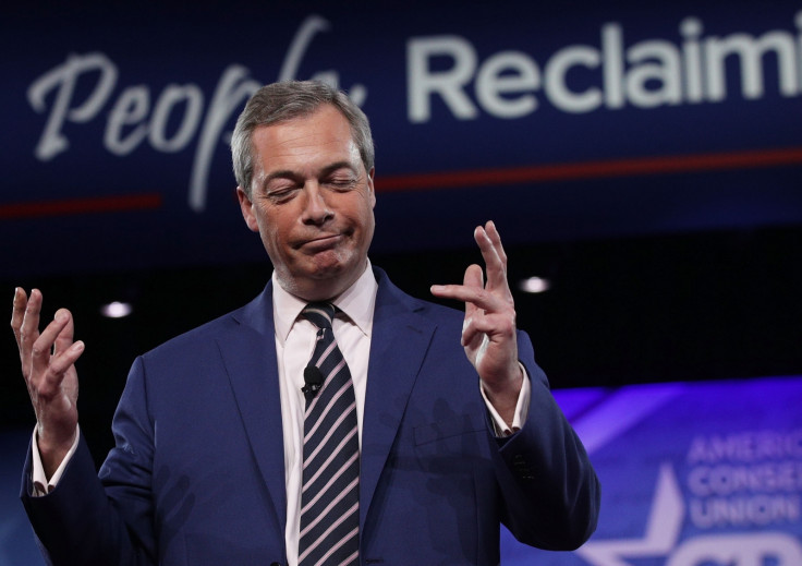 Nigel Farage speaks at CPAC