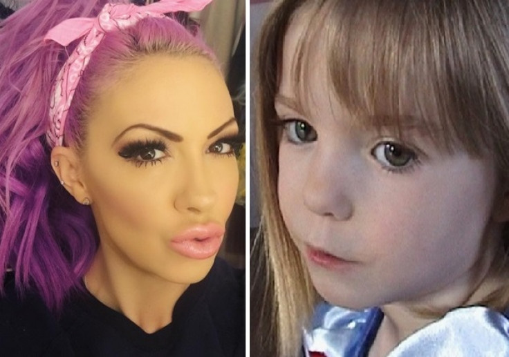 Jodie Marsh and Madeline McCann