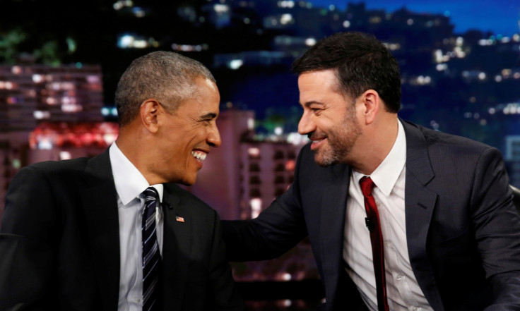 Jimmy Kimmel and Barack Obama