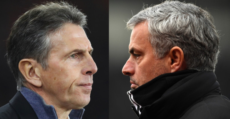 Claude Puel and Jose Mourinho